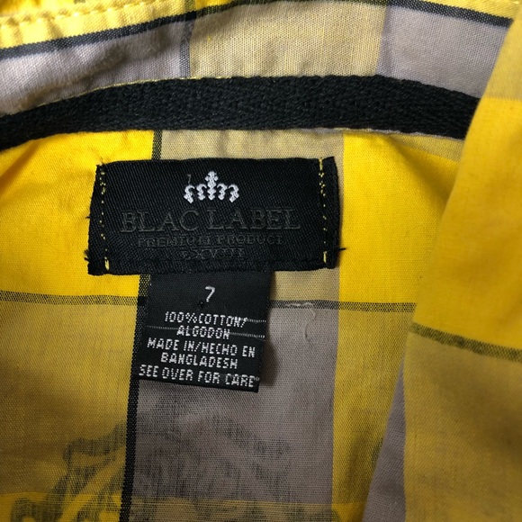 Blac Label Yellow Striped Button Up - Picture 6 of 6